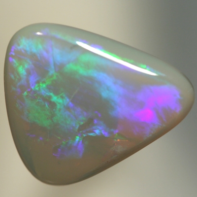SOLID SEMI BLACK OPAL Rolling flashes of red and green to purple